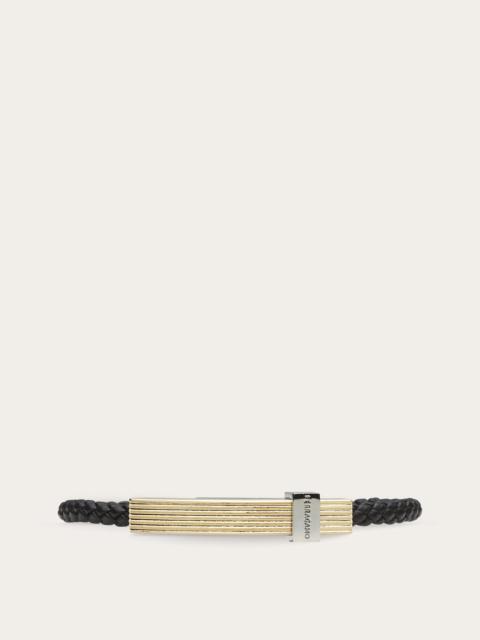 FERRAGAMO Braided bracelet with band - (L)