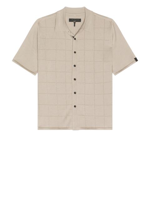 rag & bone Window Pane Dalton Knitted Shirt