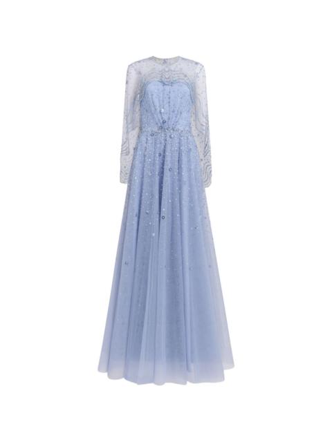 JENNY PACKHAM Oliver beaded-appliqué maxi dress