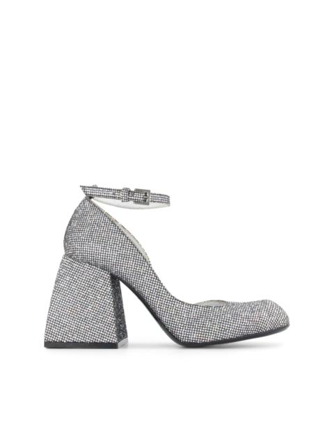 NODALETO square-toe block-heel pumps