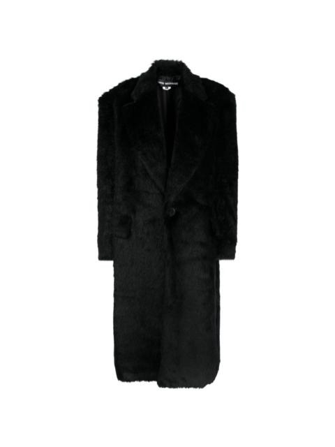 notched-lapel single-breasted coat