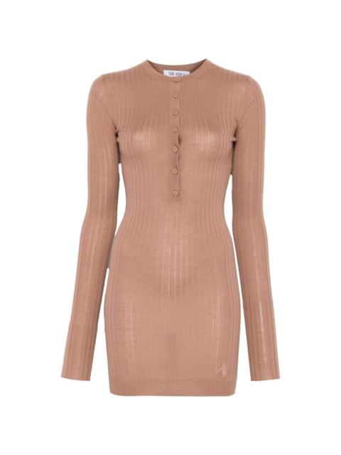 THE ATTICO chunky-ribbed mini dress