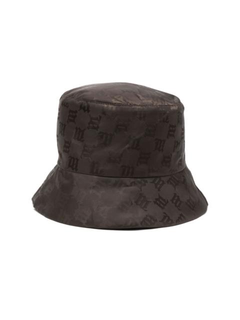 all-over monogram-pattern bucket hat