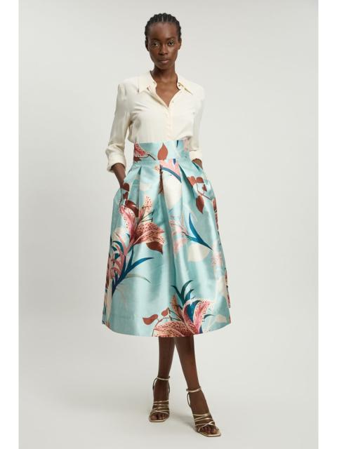 KAREN MILLEN Petite Lilly Twill Woven Prom Skirt