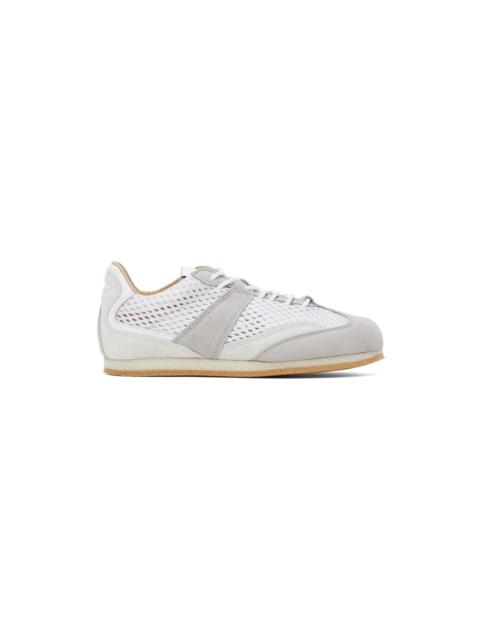 Spalwart White & Gray Lite Track Sneakers