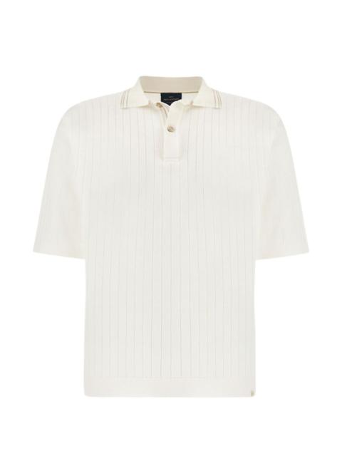 ribbed polo shirt