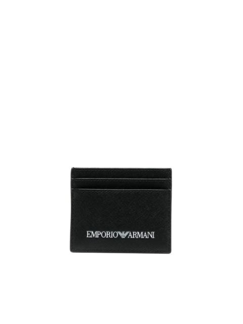 EMPORIO ARMANI logo-print cardholder