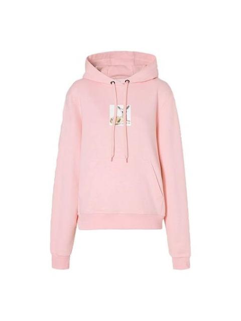 Burberry (WMNS) Burberry Deer Print Cotton Hoodie Deer Prints Cotton hooded sweatshirt Pink Red 80246541
