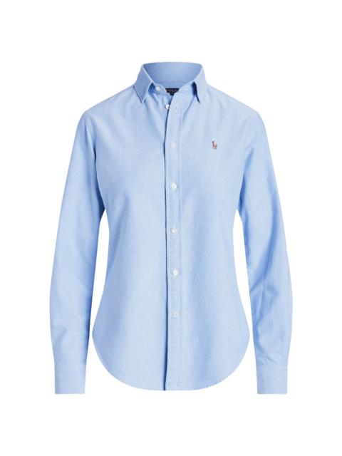 Polo Ralph Lauren Women's Slim-Fit Cotton Oxford Shirt - Bsr Blue