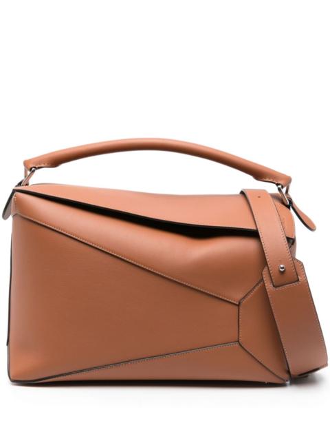 Puzzle large leather handbag