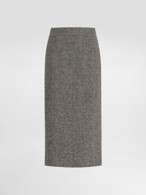 Dolce & Gabbana Dotted wool skirt