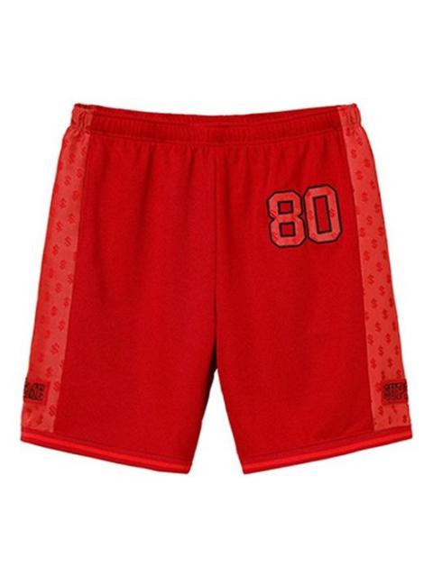 Supreme Supreme SS18 Monogram Short Red US dollar Embroidered Athleisure Casual Sports Shorts Unisex SUP-SS1