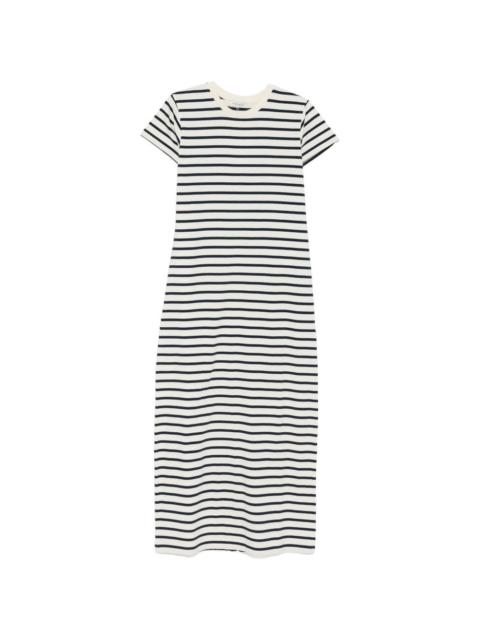 ANINE BING Wynne striped midi dress