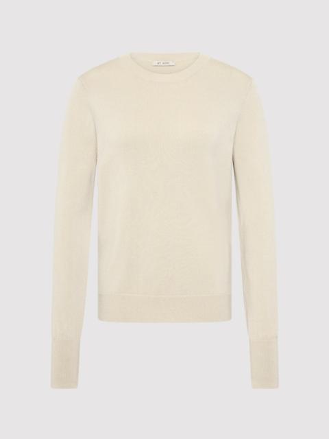 ST. AGNI Classic Crew Neck Sweater - Creme