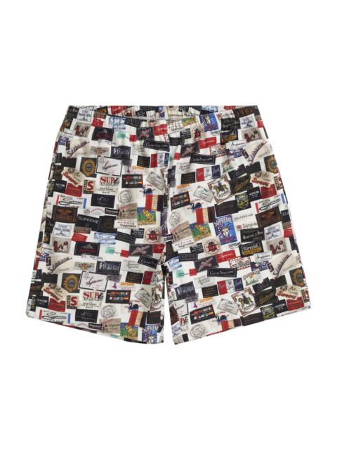 Supreme Supreme Labels Pique Short White