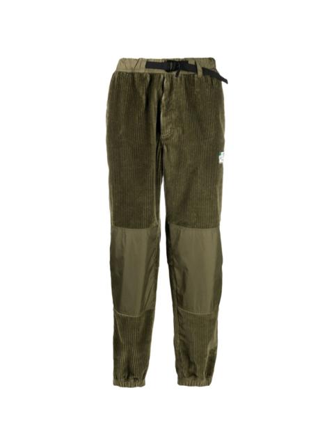 corduroy panelled trousers