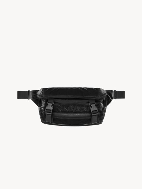 SAINT LAURENT CROSSBODY BAG IN SILKTECH CANVAS