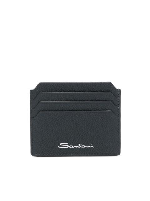 Santoni leather cardholder