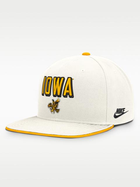Nike Iowa Legacy Letter & Mascot Pro Men's Nike Dri-FIT College Adjustable Hat