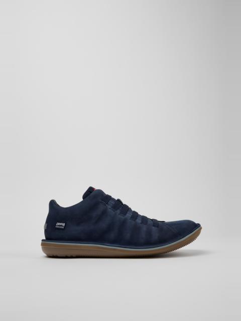CAMPER Beetle Blue Nubuck Ankle Boots for Men.