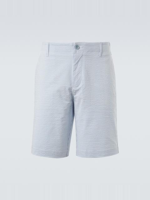 Vilebrequin Brad striped seersucker Bermuda shorts