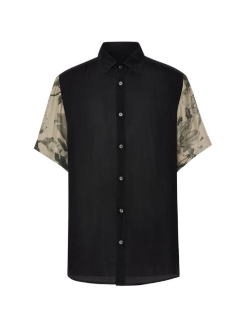 Maison Margiela floral-sleeves shirt
