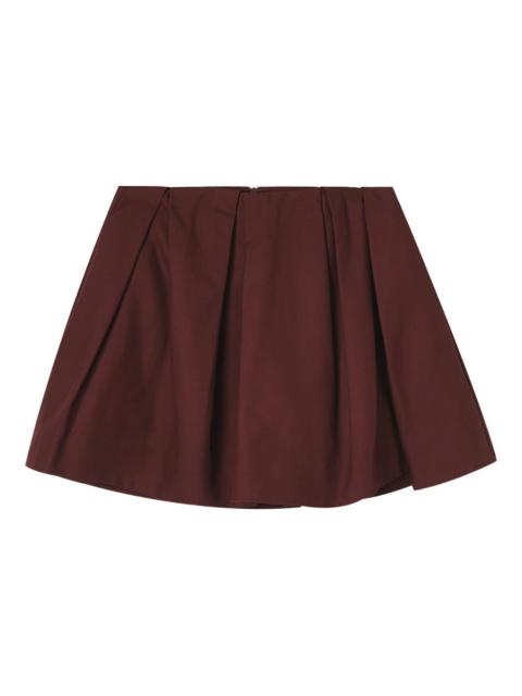 SHUSHU/TONG cotton mini pleated skirt