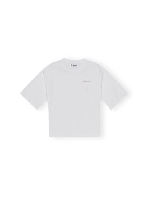 WHITE HEAVY COTTON T-SHIRT