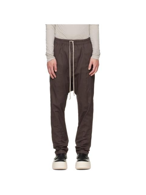Rick Owens Gray Tower Drawstring Long Trousers