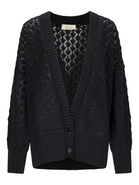 Blumarine open-knit buttoned cardigan