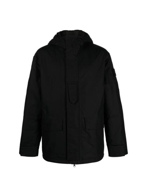 garment-dyed cotton hooded jacket