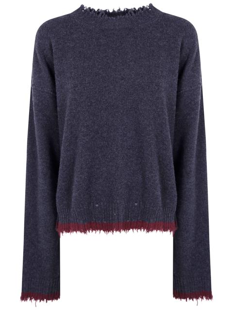 UMA WANG Top Long Sleeves "Uw894 Dark Grey Red"