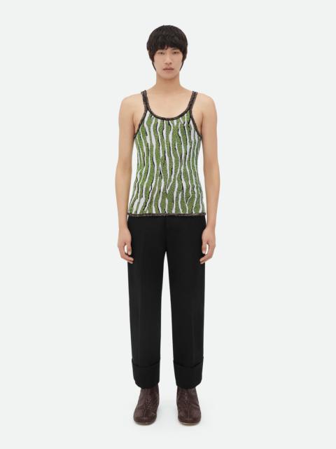 Bottega Veneta Slim Fit Viscose Jacquard Tank Top