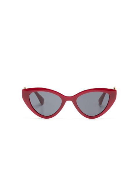 tinted-lenses cat-eye frame sunglasses