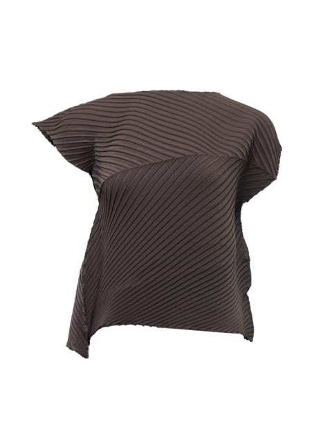 Plaster Pleats Solid Pleated Top