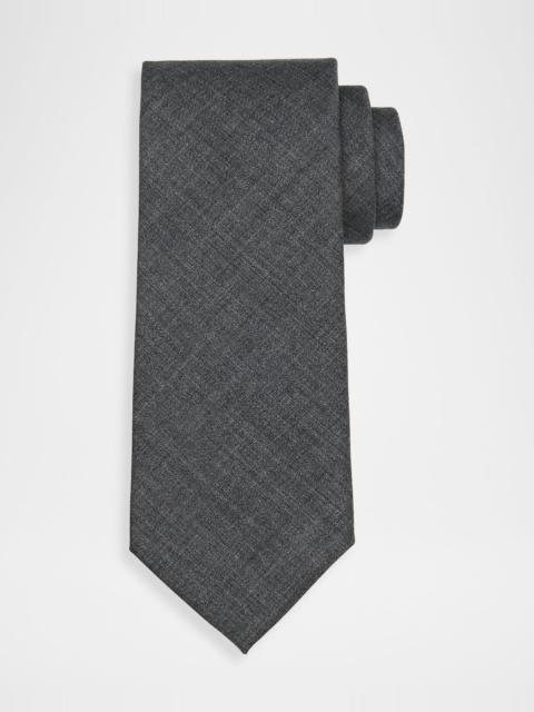 Brunello Cucinelli Men's Lightweight Wool Solid Tie