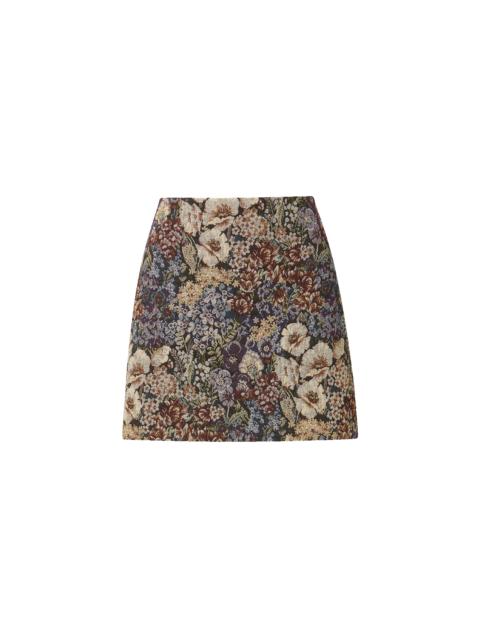 VERONICA BEARD OHEMIA BROCADE MINI SKIRT