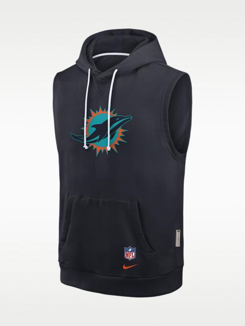 Nike Miami Dolphins Rivalries Collection Sideline Men's Nike Dri-FIT NFL Sleeveless Pullover Hoodie