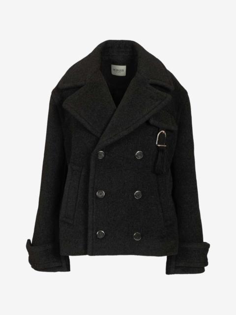 DURAZZI MILANO double-breasted wool peacoat