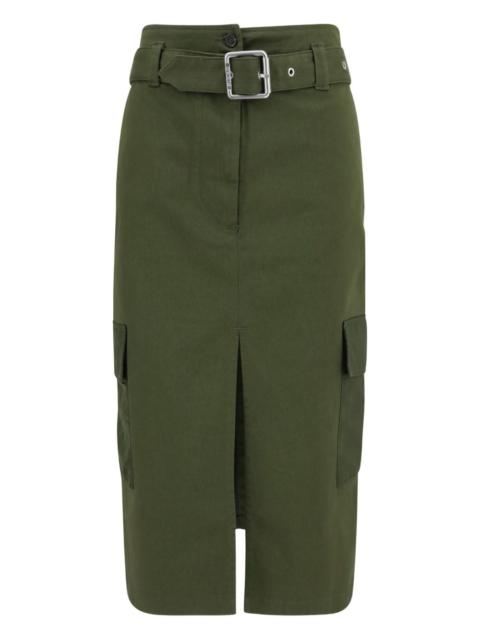 PINKO belted cargo midi skirt