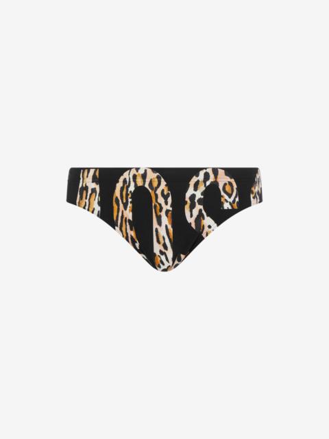 Moschino MAXI LEO LOGO BIKINI BOTTOMS