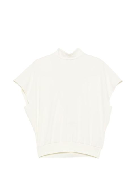 ELEH open-back draped blouse