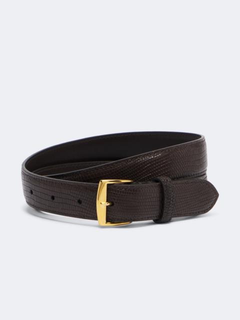 NILI LOTAN Snake-effect leather belt