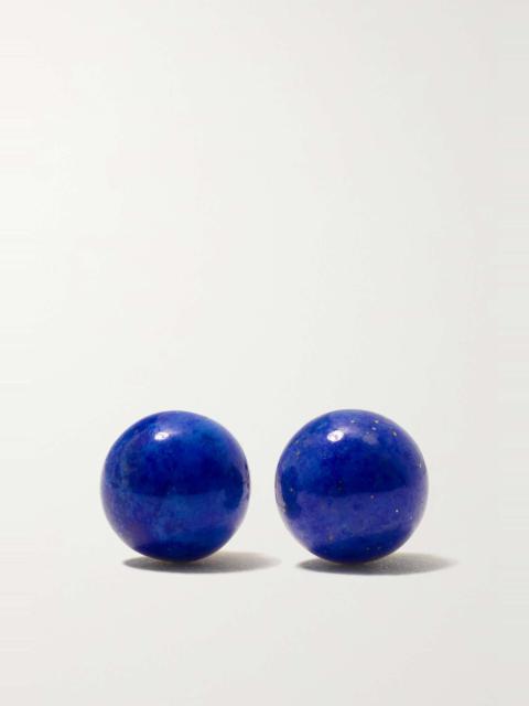 MATEO 14-karat gold lapis lazuli earrings