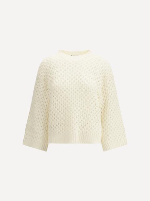 FABIANA FILIPPI Jumper crafted from Platinum yarn with micro sequins