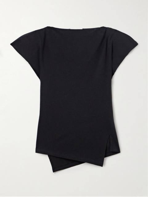 Isabel Marant Sebani asymmetric cotton-jersey T-shirt
