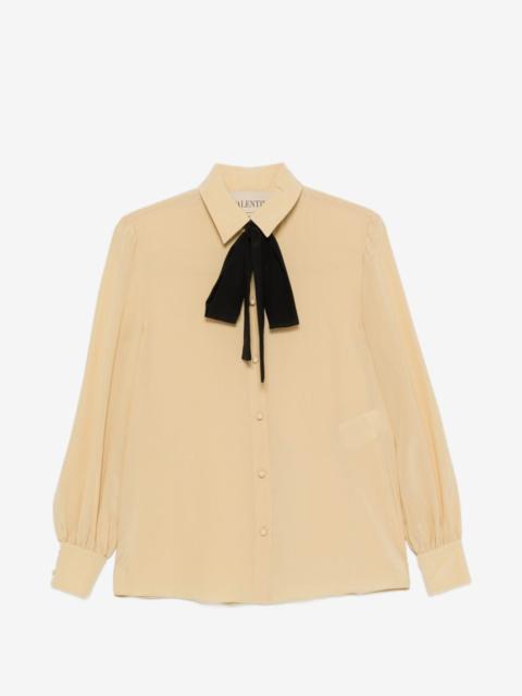 Valentino bow-detail buttoned shirt