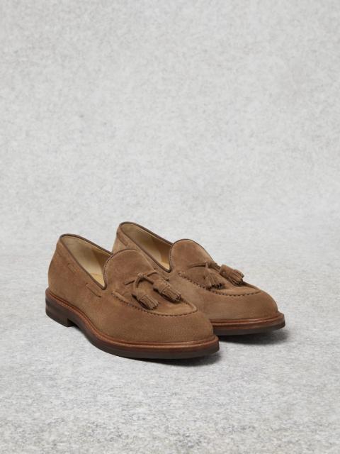 Brunello Cucinelli Suede loafers 와 tassels