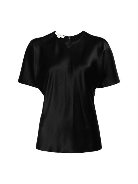 satin silk T-shirt