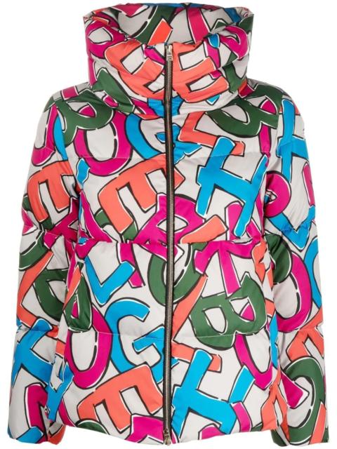 Herno logo-print puffer jacket